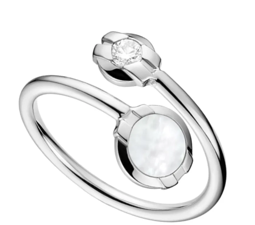 Omega Constellation RA01BG00001XX Diamond Pearl 18KWG Ring