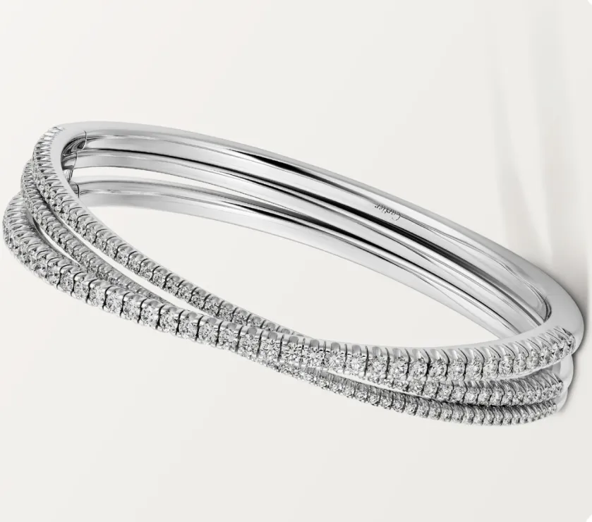 Etincelle de Cartier Diamond 18K Rose Gold Bracelet Half Pave