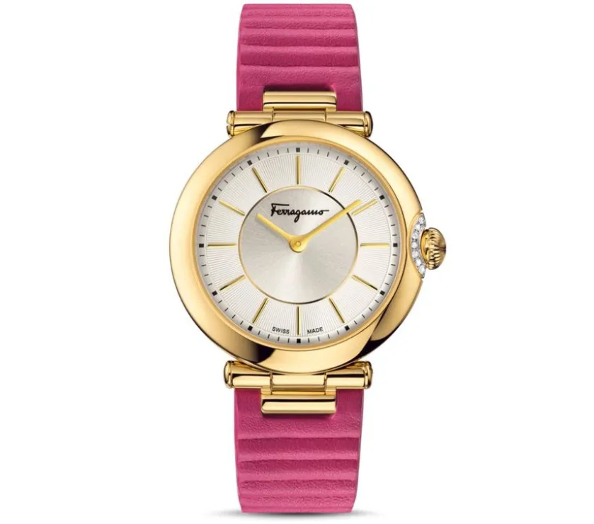 Salvatore Ferragamo Firenze Diamond Quartz Women's Wristwatch 36MM