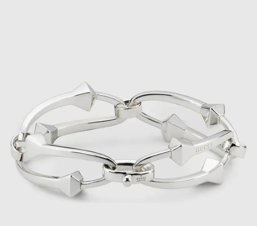 Gucci Chiodo intertwined 925 Silver Bracelet