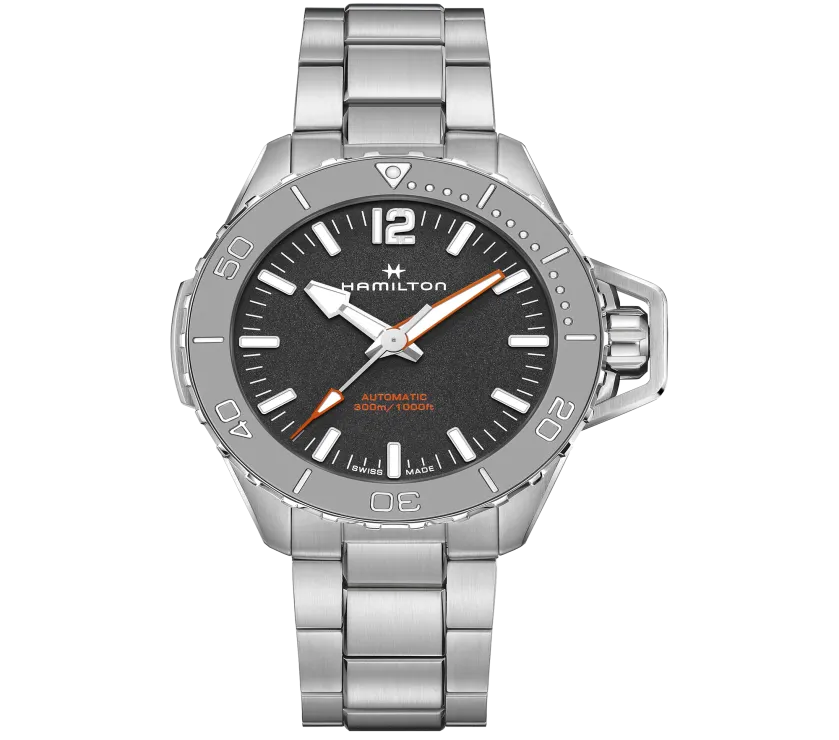 HAMILTON KHAKI NAVY FROGMAN H77815130 AUTOMATIC WATCH 46MM