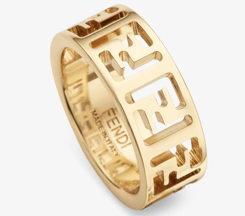 Forever Fendi Gold Coloured Metal ring