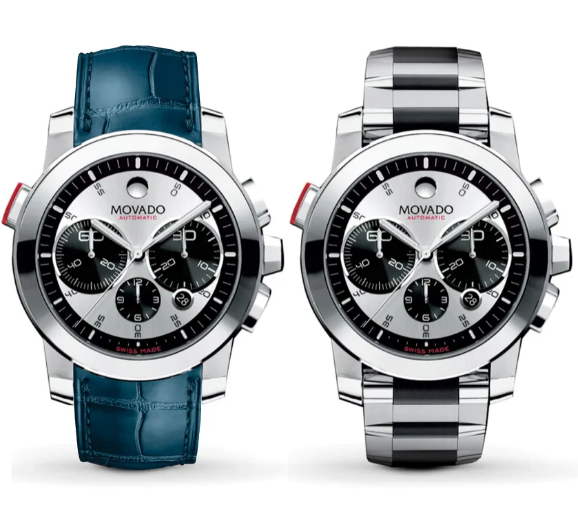 Movado Vizio Chrono Ceramica Bezel Automatic Men Watch 83 H9 1891