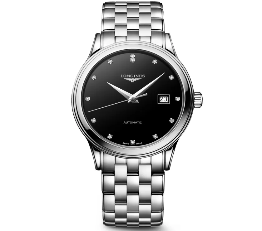 Longines Flagship L4.984.4.58.6 Diamond Automatic Men' Watch 40M Steel