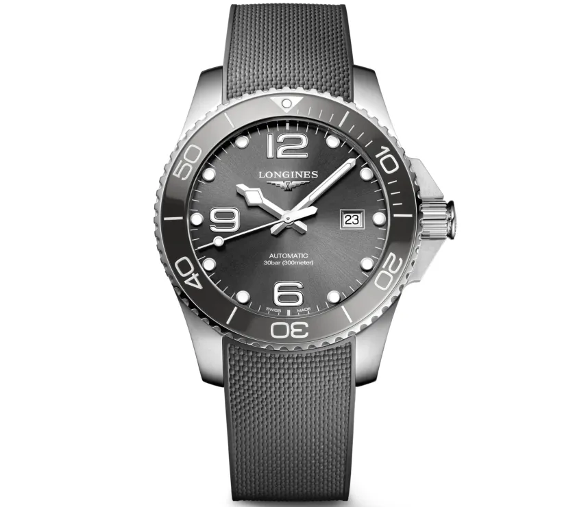 LONGINES HYDROCONQUEST L3.782.4.76.9 AUTOMATIC BLACK CERAMIC 43MM