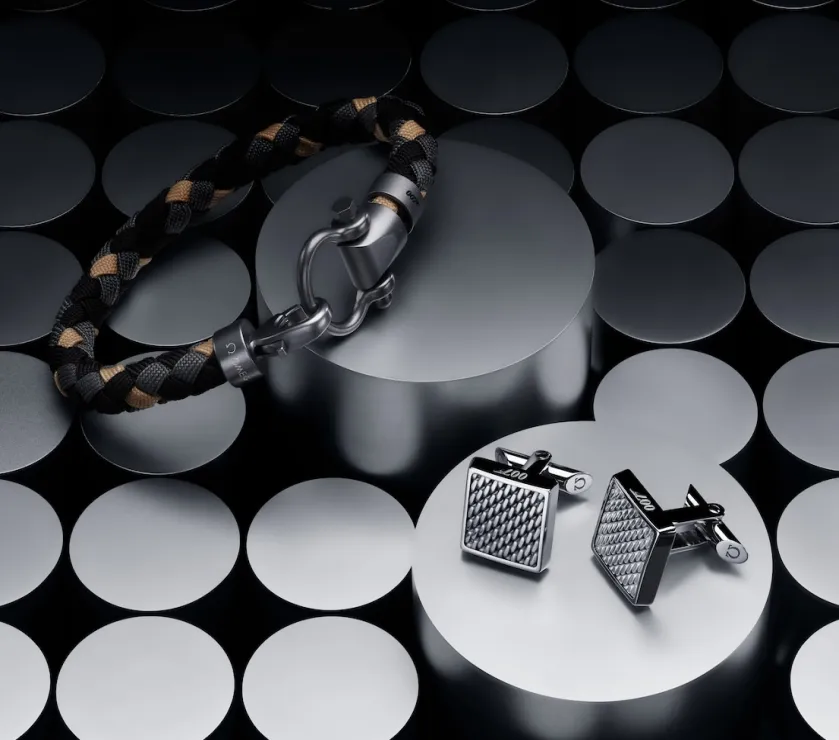 Omega Mania Cufflinks Sapphire Crystal Plates Stainless Steel 18.5MM