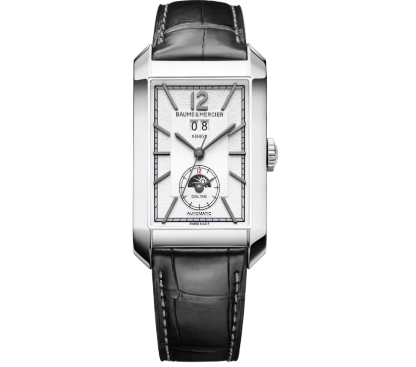 Baume Mercier Hampton 10523 Dual Time Big Date Automatic 48 X 31 MM